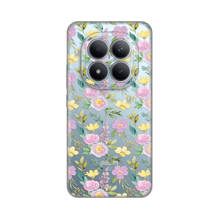 Maska Silikonska Print Skin za Xiaomi Redmi Note 15 Pro Plus 5G Soft Flowers