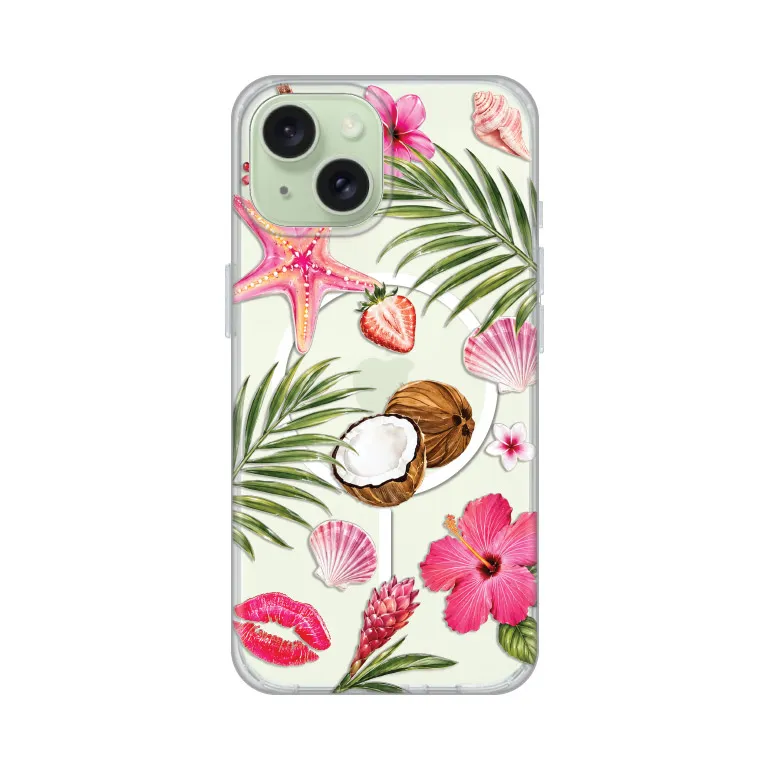 Maska Print Magsafe za iPhone 15 6.1 Coconut Paradise