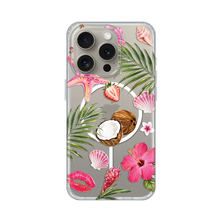 Maska Print Magsafe za iPhone 15 Pro 6.1 Coconut Paradise
