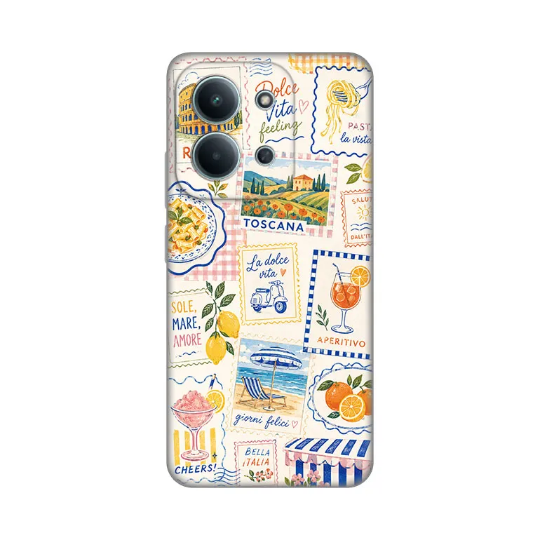 Maska Silikonska Print za Xiaomi Redmi 15C 4G Toscana Collage