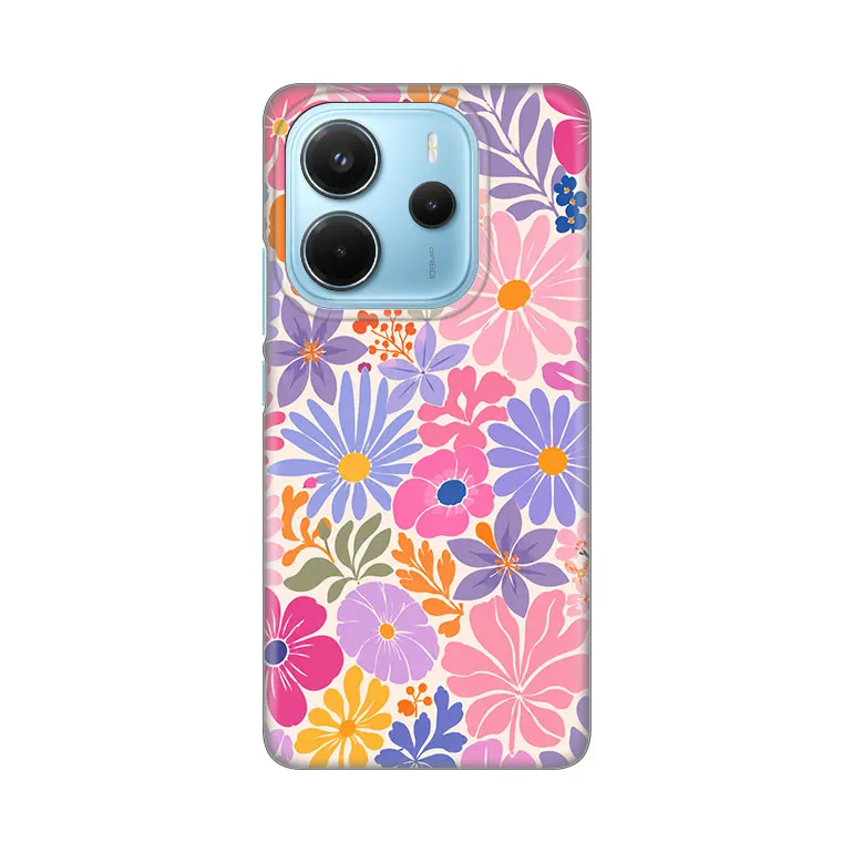 Maska Silikonska Print za Xiaomi Redmi Note 14 4G (SRB) Sunny Petals