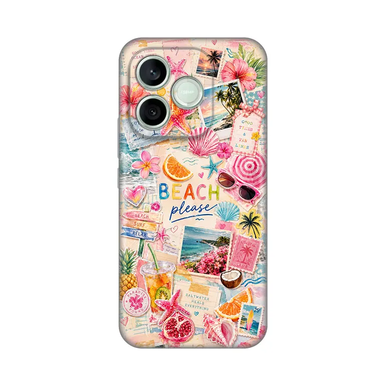 Maska Silikonska Print Skin za Honor 600 Lite Beach Please