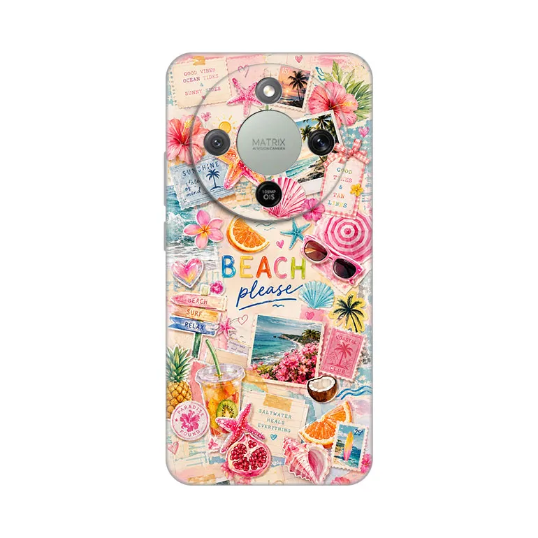 Maska Silikonska Print Skin za Honor Magic 8 Lite Beach Please
