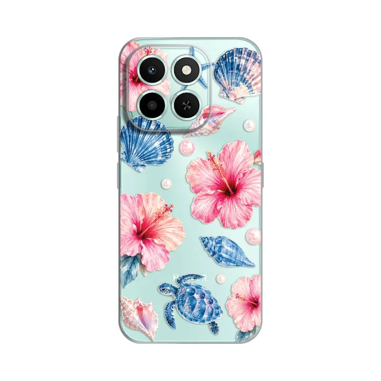 Maska Silikonska Print Skin za Honor X6c Hibiscus Sea
