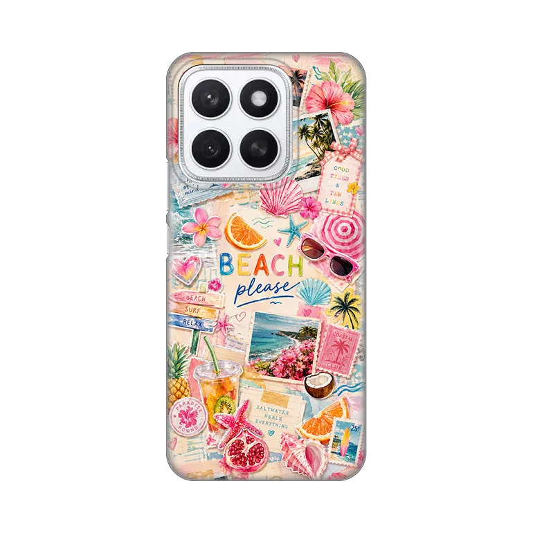 Maska Silikonska Print Skin za Honor X8c Beach Please