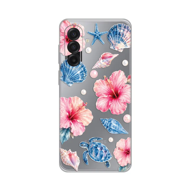 Maska Silikonska Print Skin za Samsung A175F Galaxy A17 Hibiscus Sea