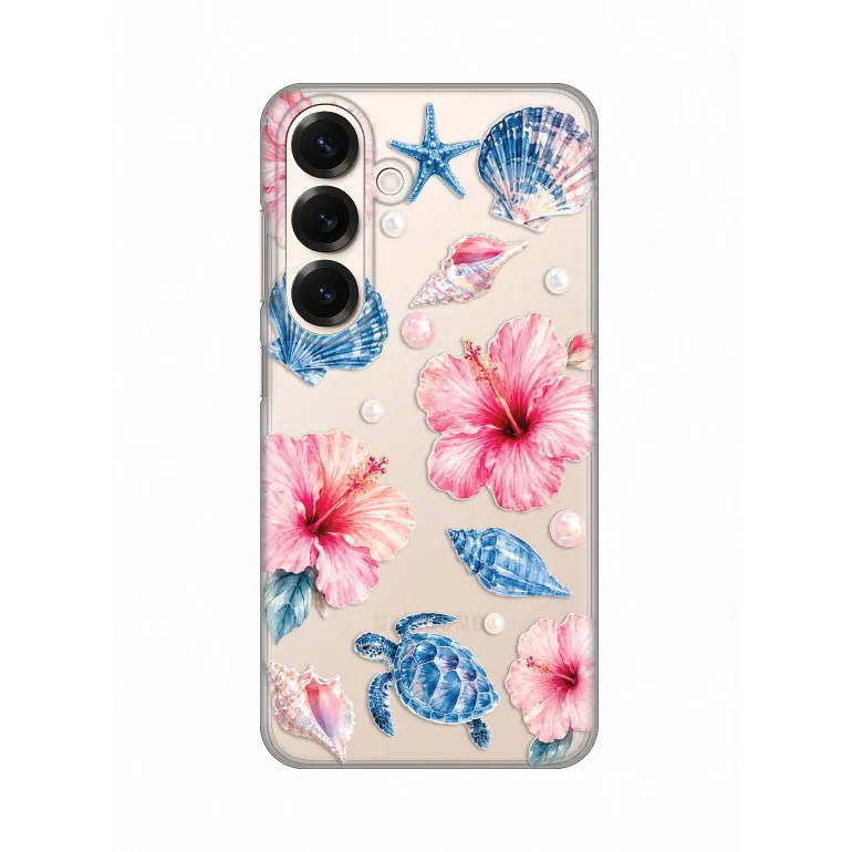 Maska Silikonska Print Skin za Samsung S931B Galaxy S25 Hibiscus Sea