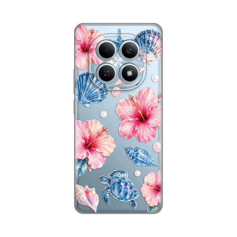 Maska Silikonska Print Skin za Xiaomi Redmi Note 15 4G/5G Hibiscus Sea
