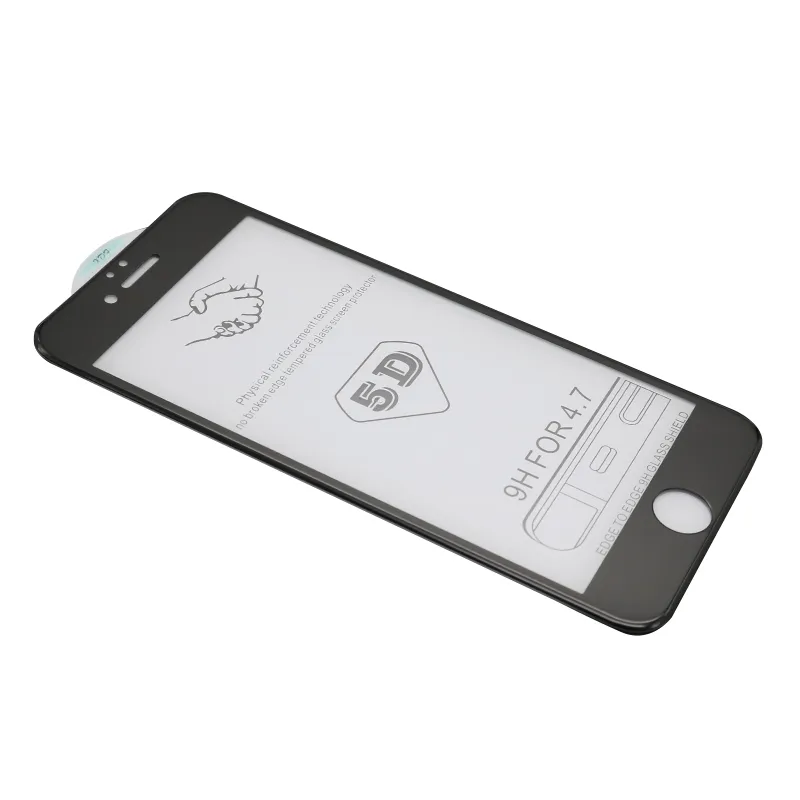 Folija za zastitu ekrana GLASS 5D za Iphone 6G/6S crna