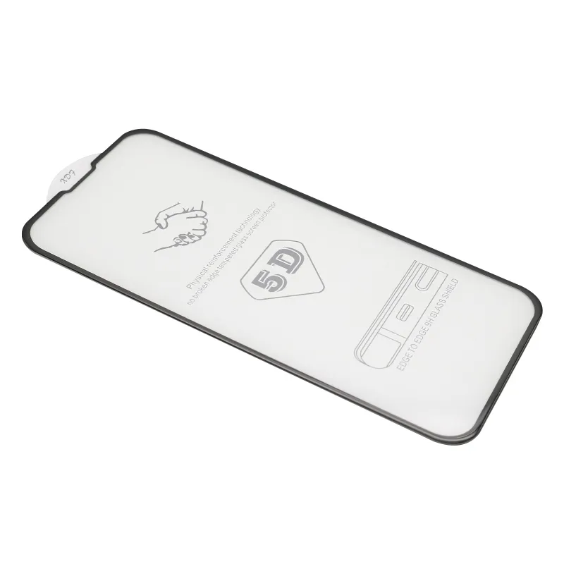 Folija za zastitu ekrana GLASS 5D za Iphone 13/13 Pro/14/16e/17e (6.1) crna