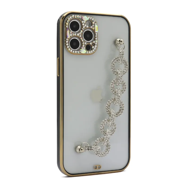 Futrola Diamonds and Crystals za iPhone 12 Pro Max (6.7) crna