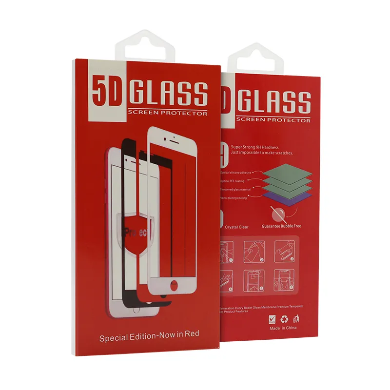 Folija za zastitu ekrana GLASS 5D za Iphone 7 Plus/8 Plus crna