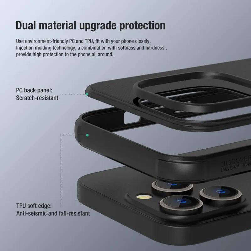 Futrola NILLKIN SUPER FROST PRO za iPhone 14 Pro (6.1) crna