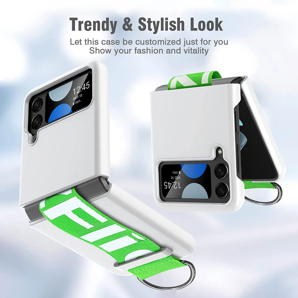 Futrola RING WRAP za Samsung F721B Galaxy Z Flip 4 5G bela