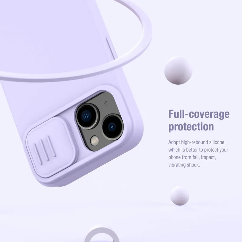 Futrola Nillkin Cam Shield Silky za iPhone 14 (6.1) ljubicasta