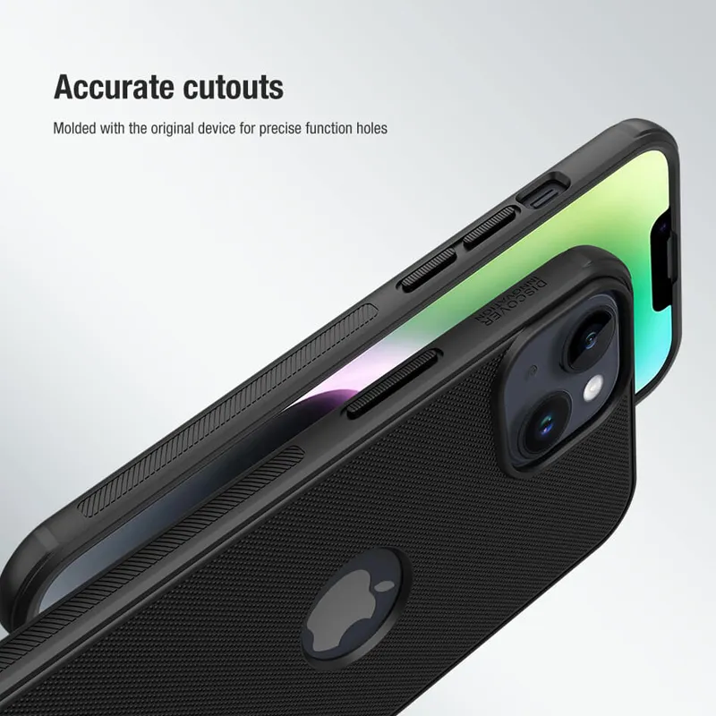 Futrola Nillkin Super Frost Pro za iPhone 14 (6.1) crna (logo cut)