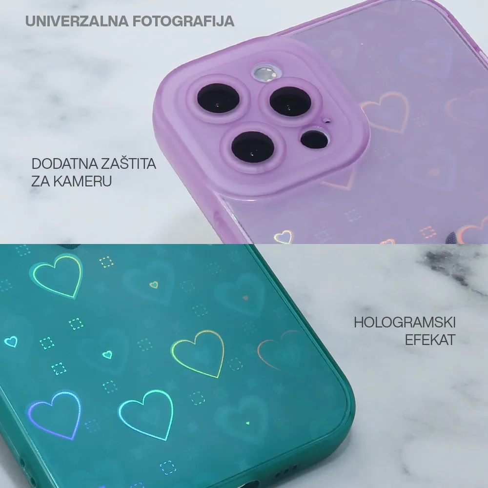 Futrola Heart Color IMD za iPhone 14 Pro (6.1) roze