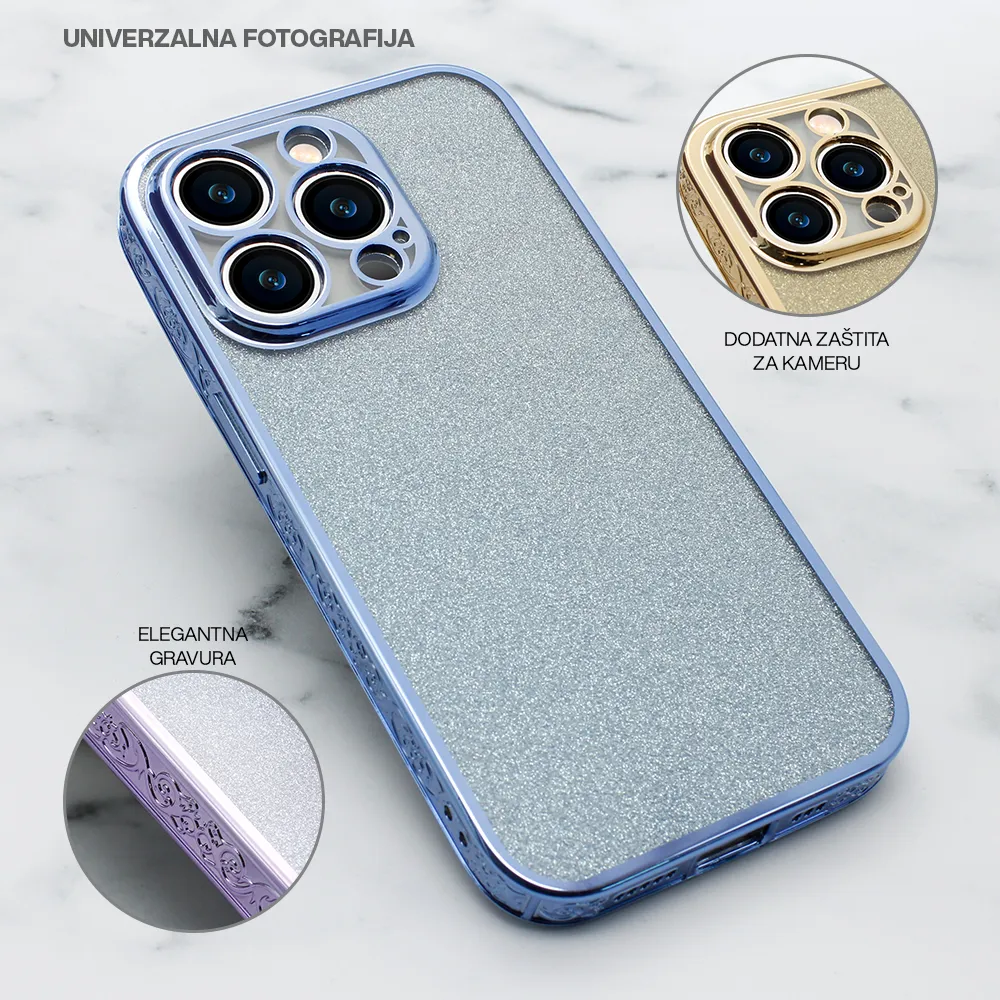 Futrola SPARKLY HUSK za iPhone 14 Pro (6.1) crna