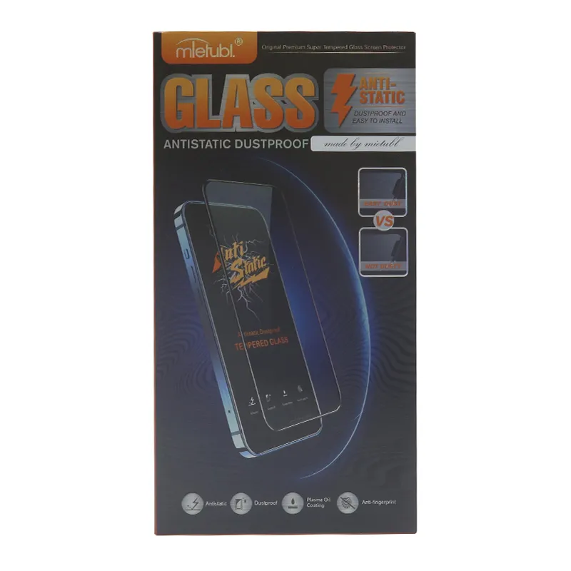 Folija za zastitu ekrana GLASS ANTISTATIC za Iphone 13/13 Pro/14/16E/17e (6.1) crna
