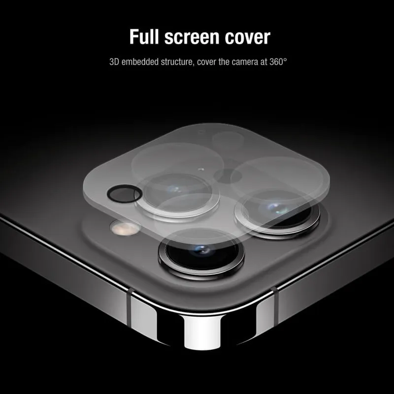 Folija za zastitu ekrana GLASS Nillkin 2u1 HD za iPhone 14 Pro (6.1) crna