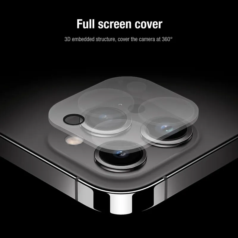Folija za zastitu ekrana GLASS Nillkin 2u1 HD za iPhone 14 Pro Max (6.7) crna
