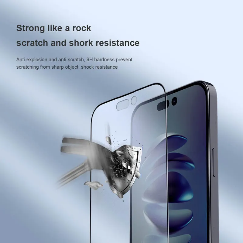 Folija za zastitu ekrana GLASS Nillkin Fog Mirror za iPhone 14 Pro (6.1) crna