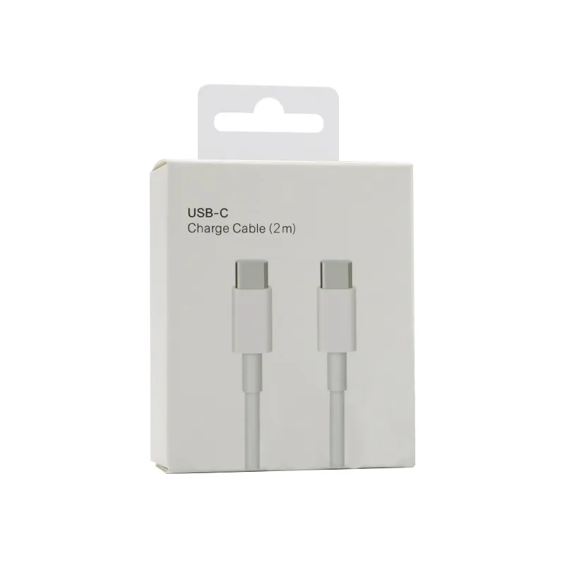 USB data kabal PD Type-C na Type-C beli 2m