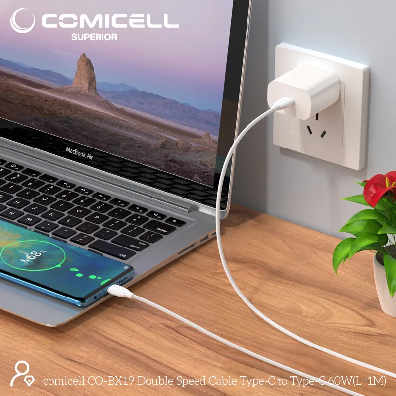 USB data kabal Comicell Superior CO-BX19 Fast 60W 3A Type C 1m beli