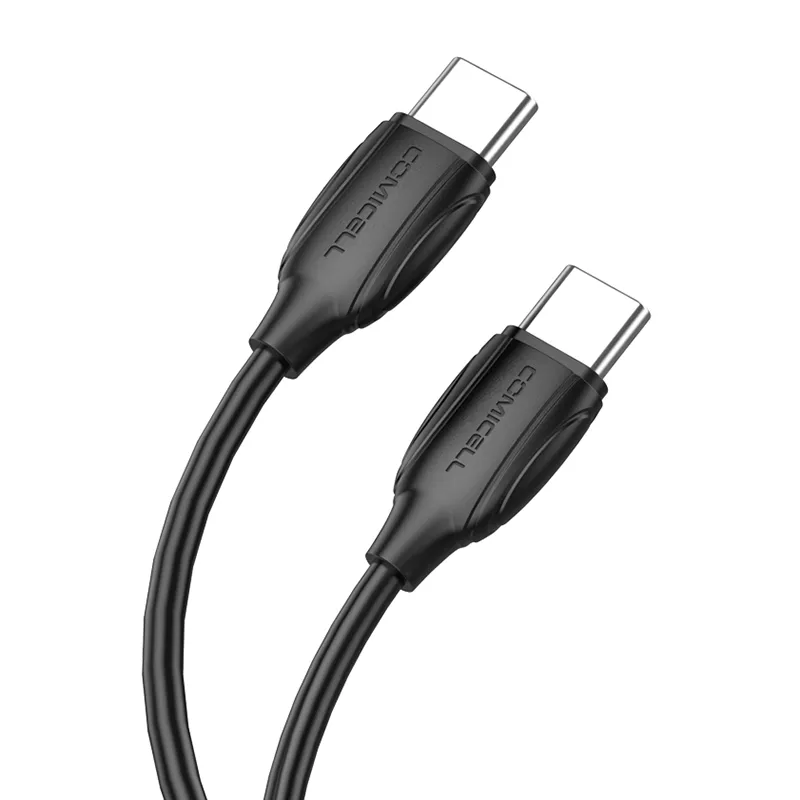 USB data kabal Comicell Superior CO-BX19 Fast 60W 3A Type C 1m crni