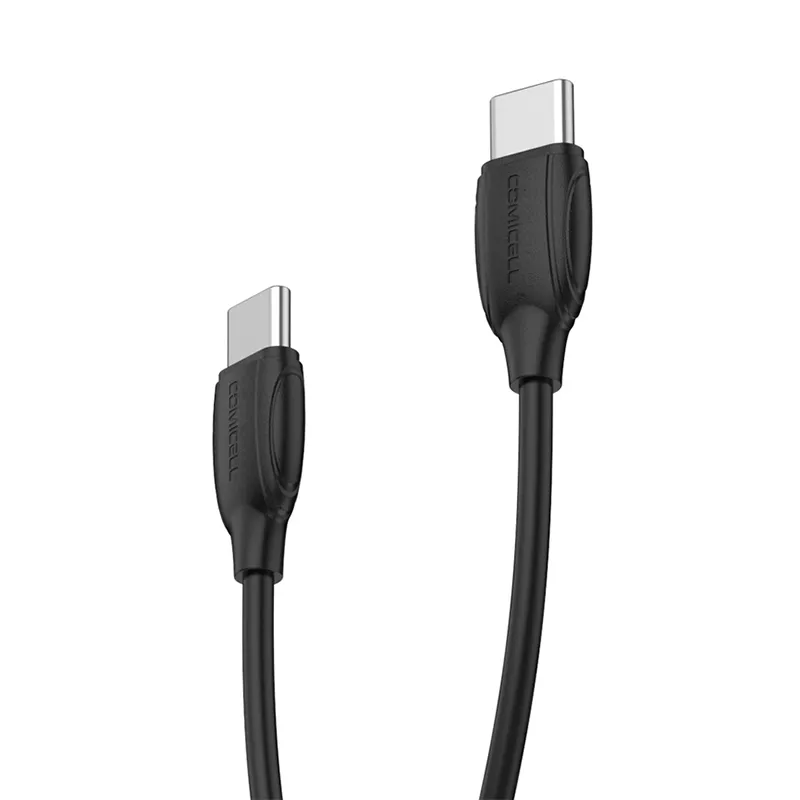 USB data kabal Comicell Superior CO-BX19 Fast 60W 3A Type C 1m crni