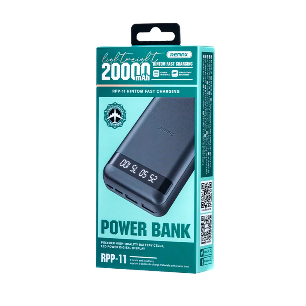 Power bank REMAX RPP-11 20000mAh crni