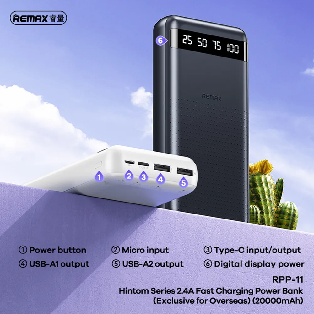 Power bank REMAX RPP-11 20000mAh crni