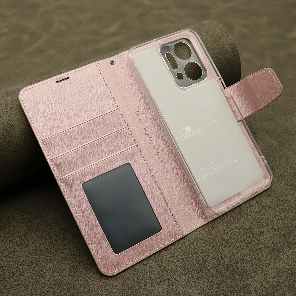 Futrola BI FOLD HANMAN II za Honor X7a svetlo roze