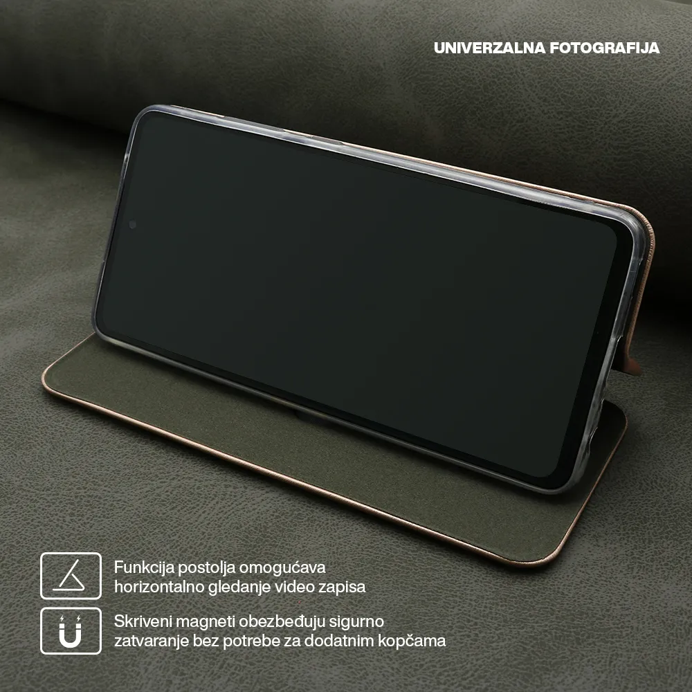 Futrola BI FOLD Ihave za Honor Magic 5 lite roze