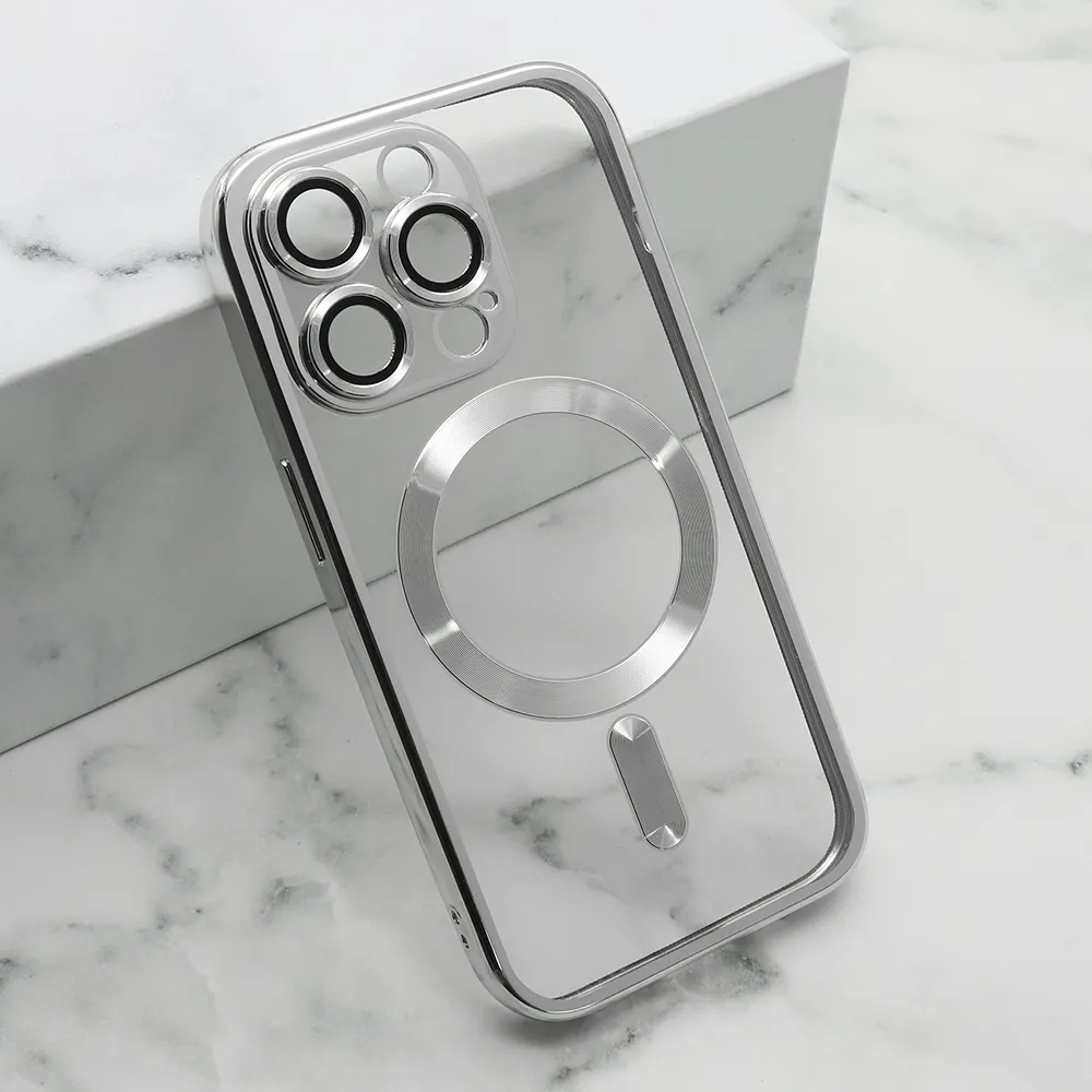 Futrola CAMERA PROTECT MagSafe za iPhone 14 (6.1) srebrna