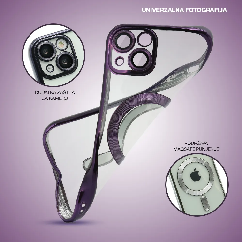 Futrola CAMERA PROTECT MagSafe za iPhone 14 Pro (6.1) ljubicasta