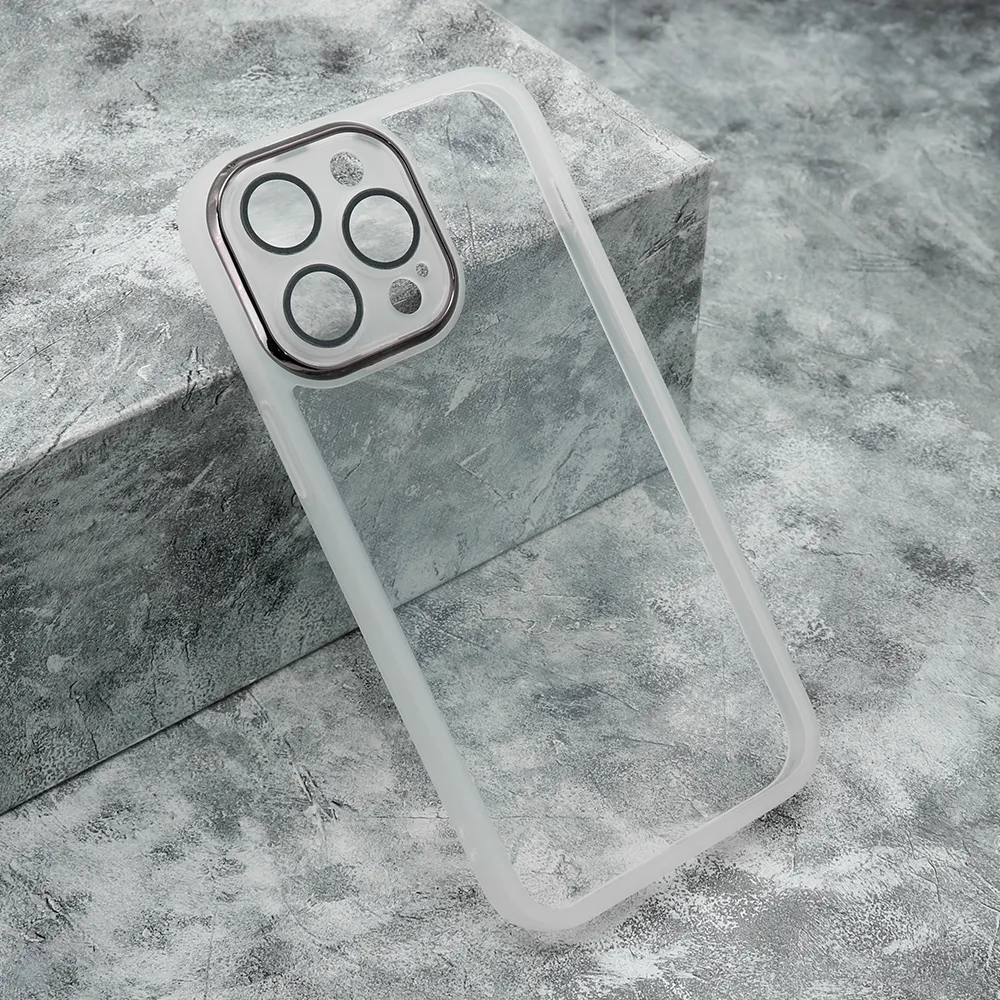 Futrola TRANSPARENT COLOR za iPhone 14 Pro Max (6.7) bela