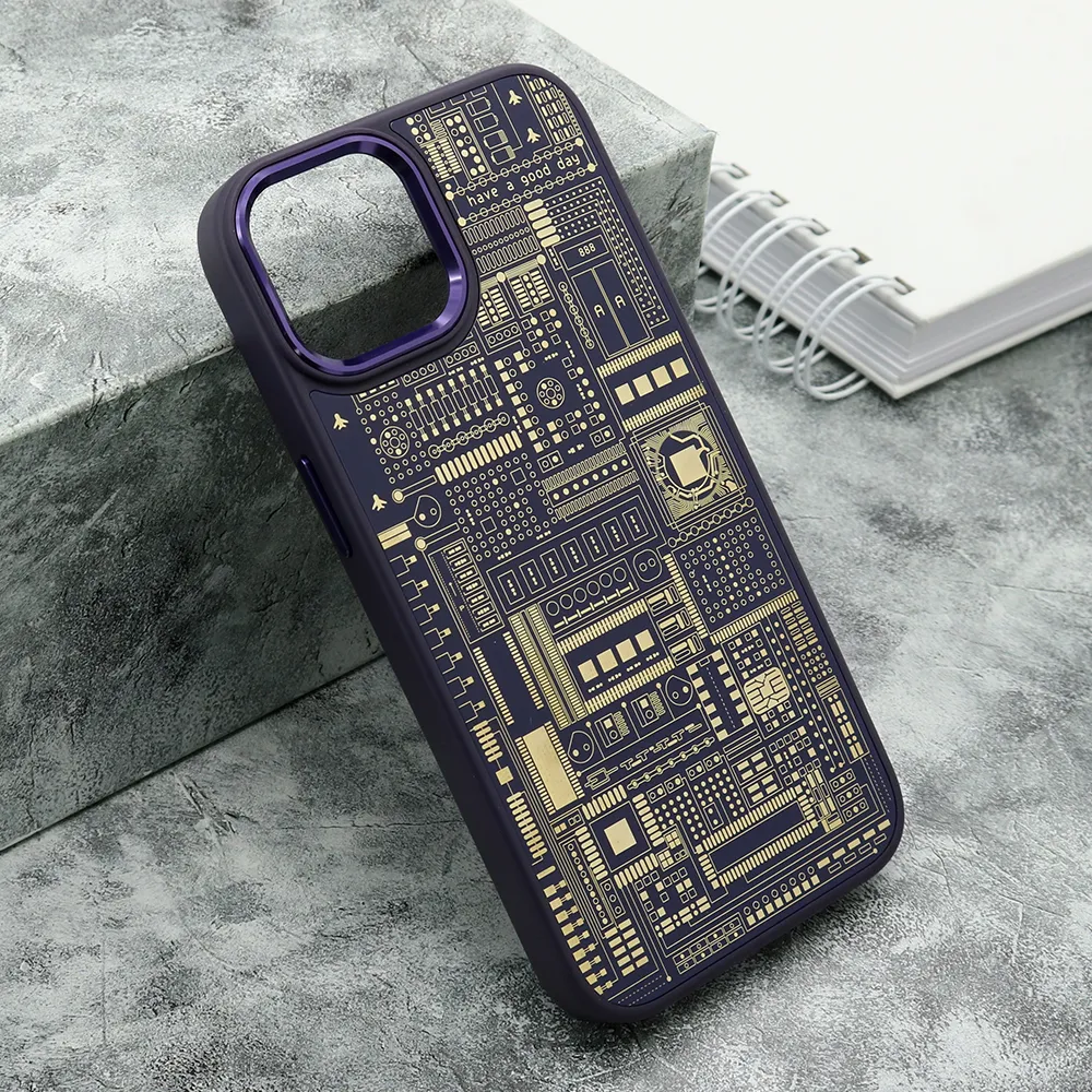 Futrola MACHINERY za iPhone 14 (6.1) ljubicasta