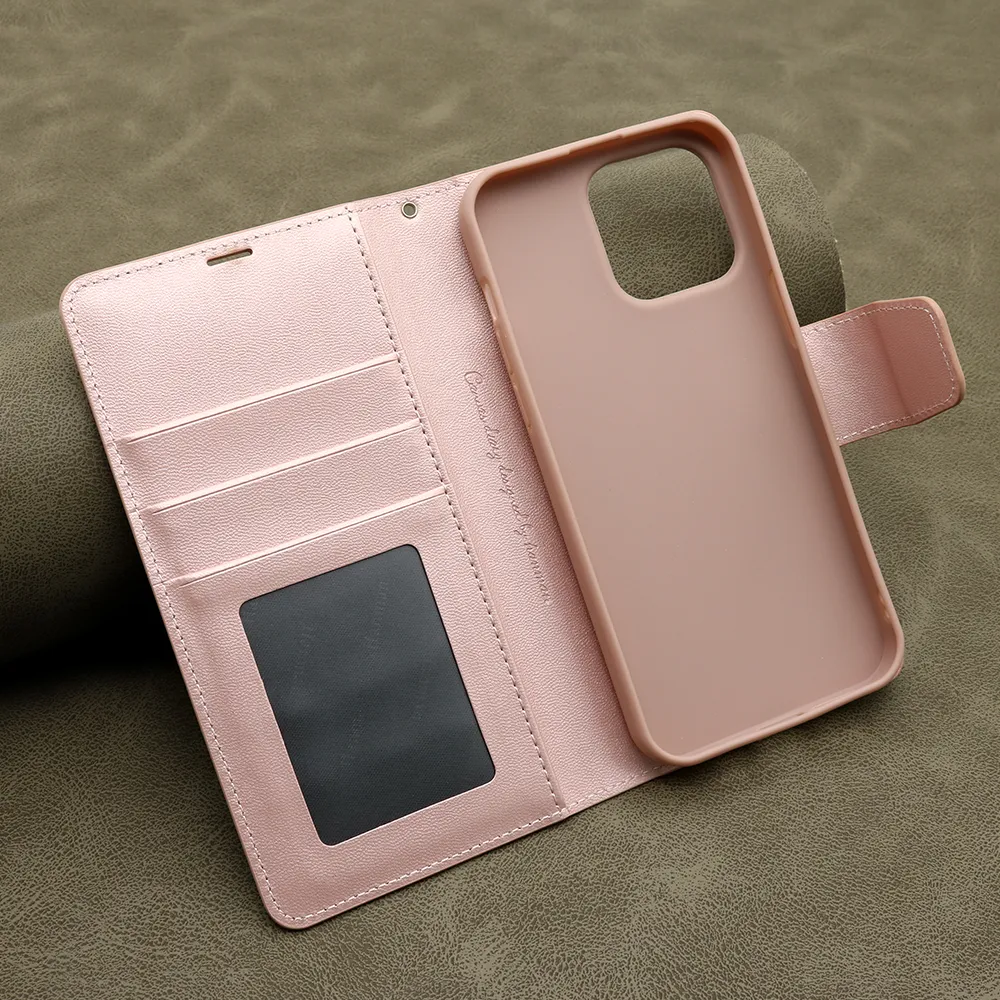 Futrola BI FOLD HANMAN II za iPhone 15 Pro Max (6.7) svetlo roze
