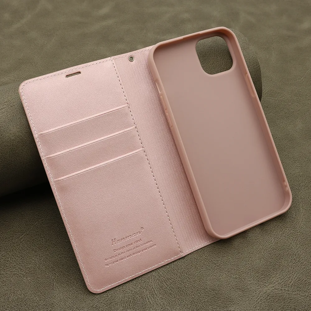 Futrola BI FOLD HANMAN za iPhone 15 Plus (6.7) svetlo roze