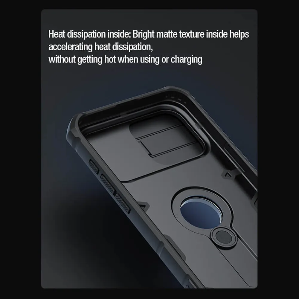Futrola Nillkin Cam Shield Armor Pro za iPhone 15 Pro (6.1) crna