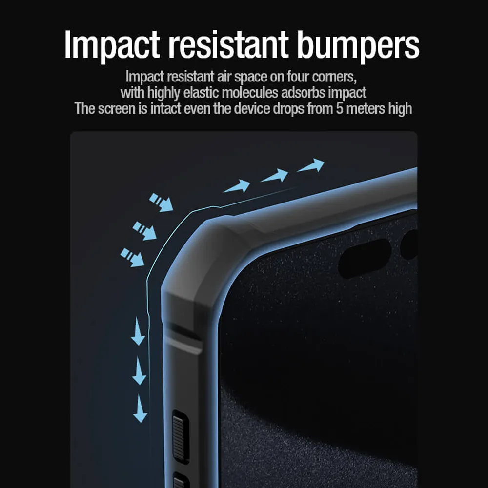 Futrola Nillkin Cam Shield Armor Pro za iPhone 15 Pro Max (6.7) zelena