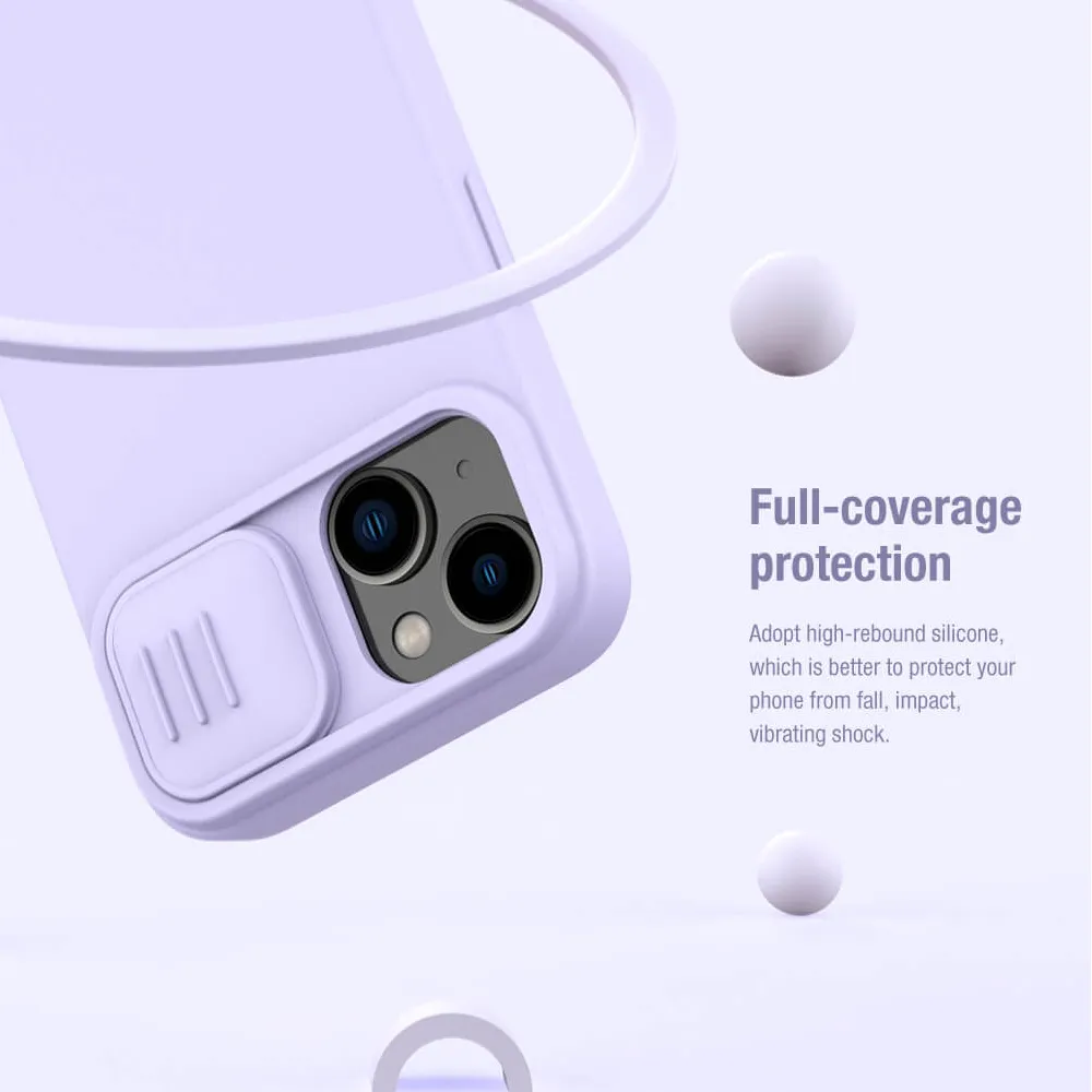 Futrola Nillkin Cam Shield Silky za iPhone 15 Pro (6.1) ljubicasta