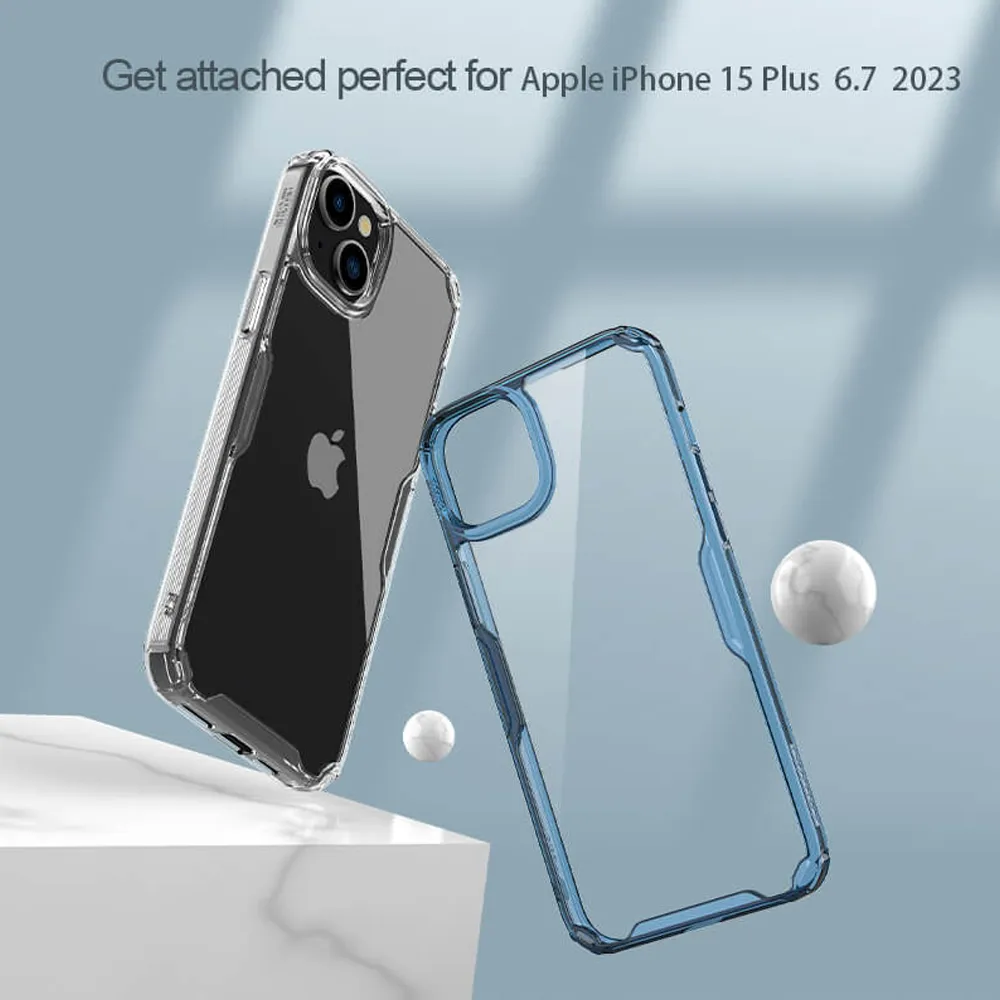 Futrola NILLKIN NATURE PRO za iPhone 15 Plus (6.7) bela