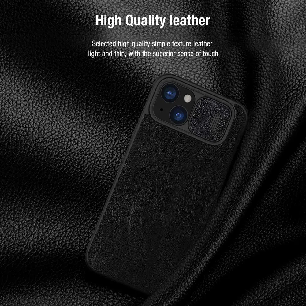 Futrola Nillkin Qin Pro za iPhone 15 (6.1) crna