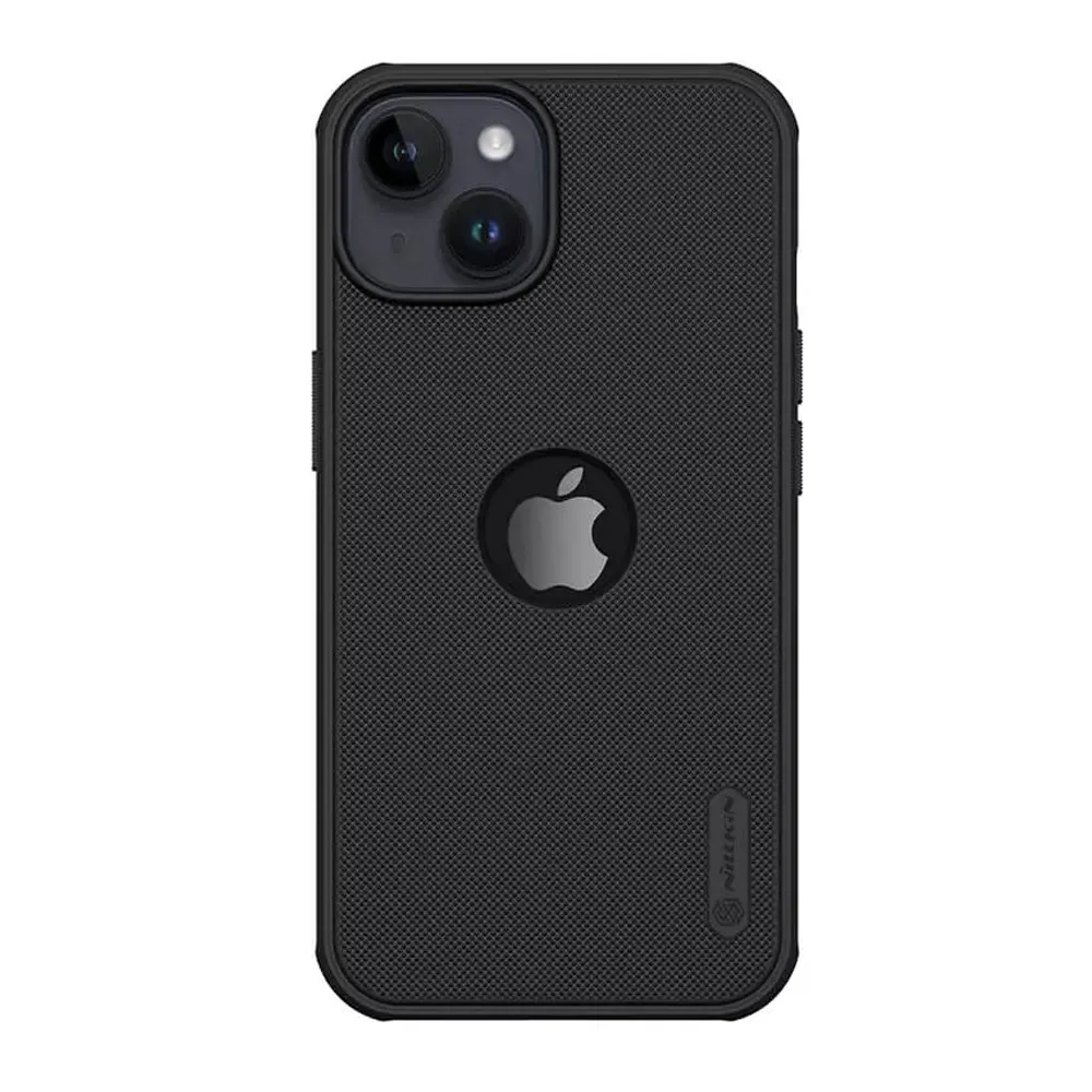 Futrola Nillkin Super Frost Pro za iPhone 15 (6.1) crna (logo cut)