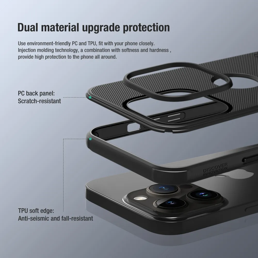 Futrola Nillkin Super Frost Pro za iPhone 15 Pro (6.1) plava (logo cut)