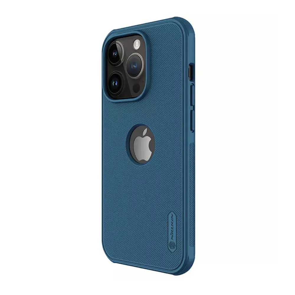 Futrola Nillkin Super Frost Pro za iPhone 15 Pro Max (6.7) plava (logo cut)