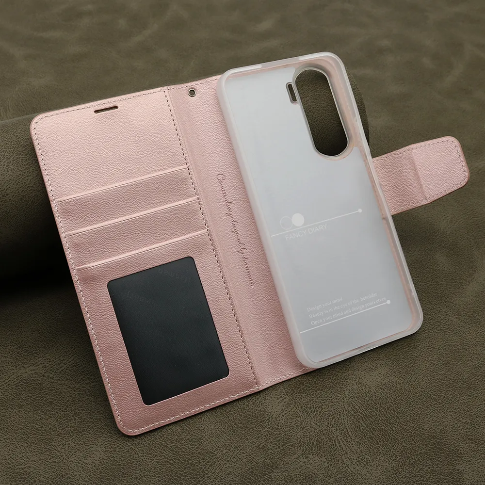 Futrola BI FOLD HANMAN II za Huawei Honor 90 lite svetlo roze