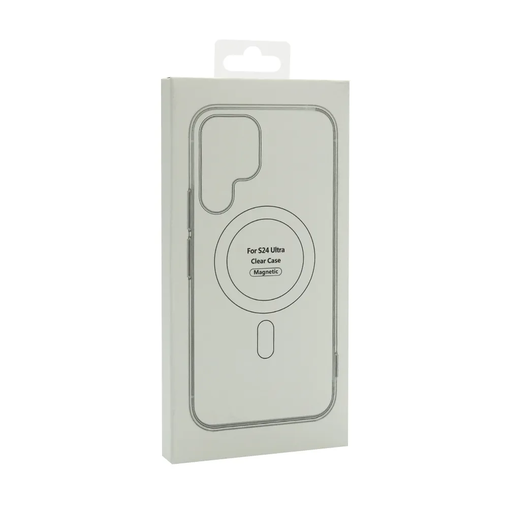 Futrola silikon MAGNETIC CONNECTION za Samsung S928B Galaxy S24 Ultra 5G providna (bela)